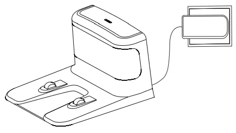 TCL RV1014B Sweeva 1000 Robot Vacuum Cleaner - charging