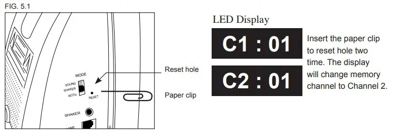 KROWN-KA1000-Dual-Alarm-Clock-with-Wireless-Alarm-Monitoring-Receiver-4