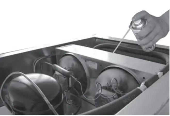 CLEANING OF CONDENSER FOR CABINET REFRIGERATOR / FREEZER