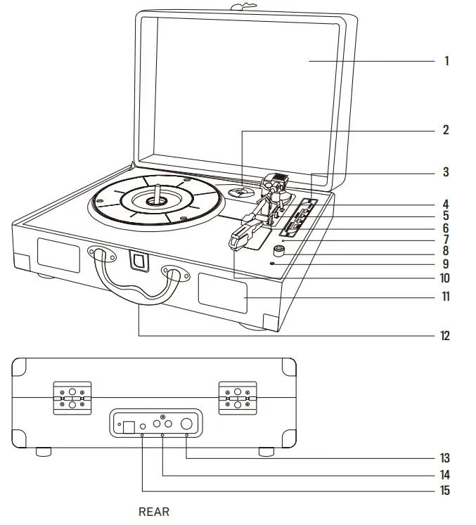 CREATE-M46white-Portable-Turntabl-ewith-Bluetooth-USB-and-MP3-FIG-1