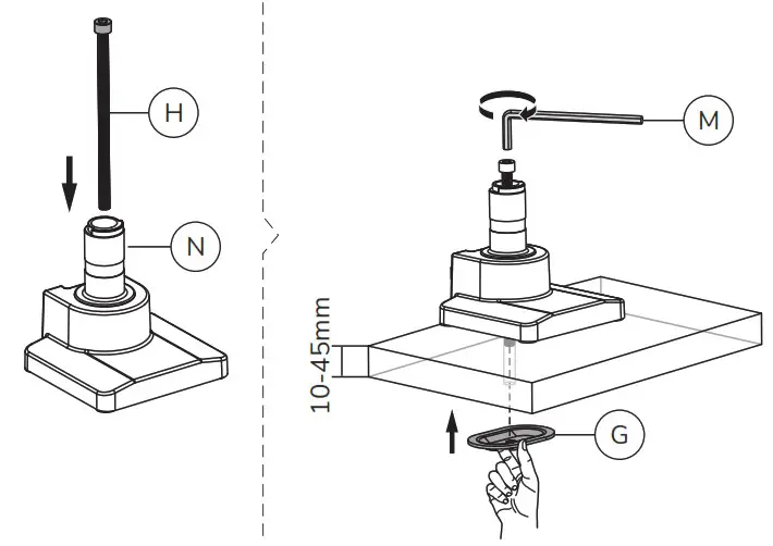 Neomounts NM D775DXSILVER Monitor Desk Mount - Gromment 1