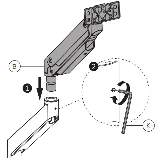 Neomounts NM D775DXSILVER Monitor Desk Mount - Gromment 5