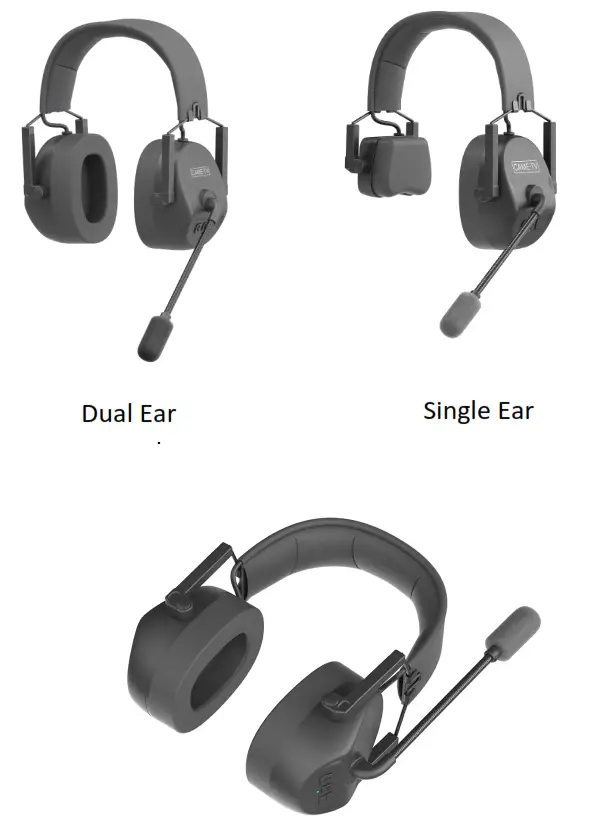 CAME TV KUMINIK8 Duplex Digital Wireless Foldable Headset - fig