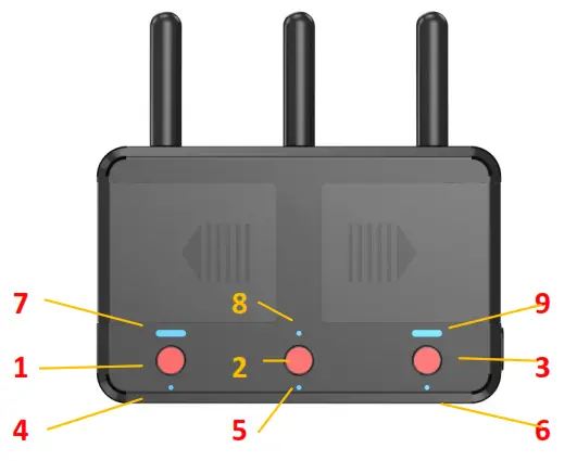 CAME TV KUMINIK8 Duplex Digital Wireless Foldable Headset - fig5