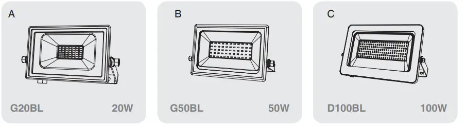 ONFORU D100BL LED RGB Flood Light - figure 1