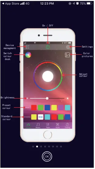 ONFORU D100BL LED RGB Flood Light - figure 3