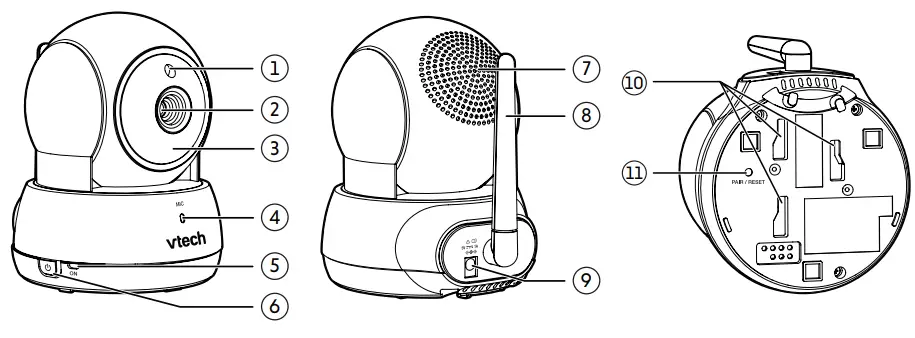 vtech VM923 Pan and Tilt Video Baby Monitor - fig 7