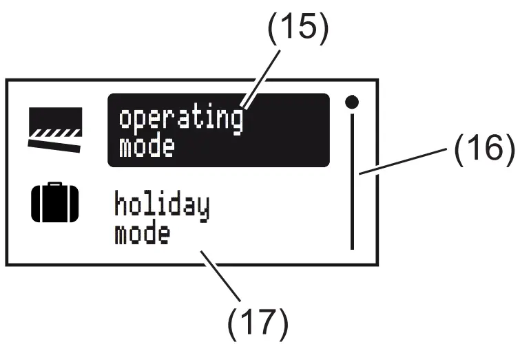 Opening the menu and navigating