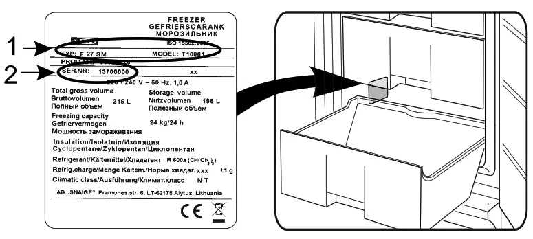 EMGA 905250 196 Litre Freezer - fig 11