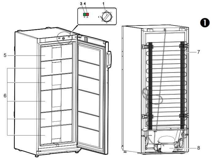 EMGA 905250 196 Litre Freezer - fig