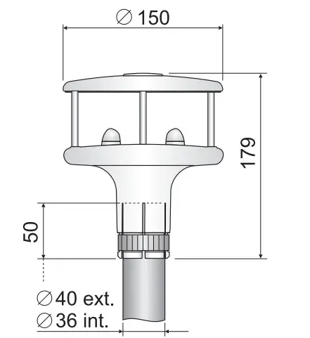 DeltaOHM HD53LS.A 2-Axis Ultrasonic Static Anemometers - Figure 1