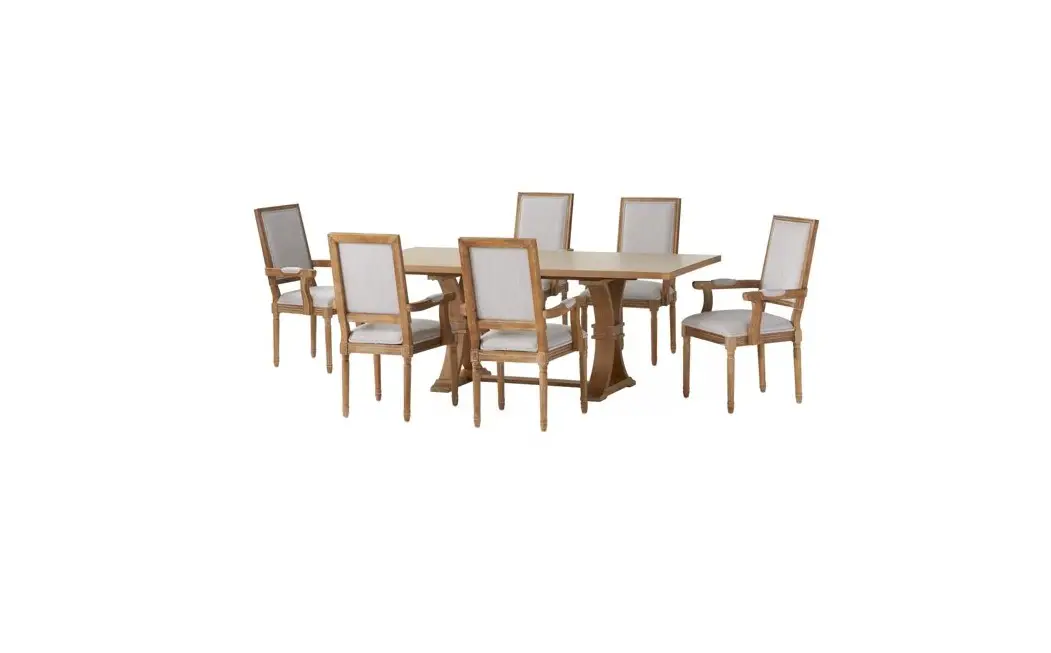Noble House 108782 Belknap 7-piece Natural And Cream Wood Dining Set Instructions Noble House 108782 Belknap 7-piece Natural And Cream Wood Dining Set Instructions