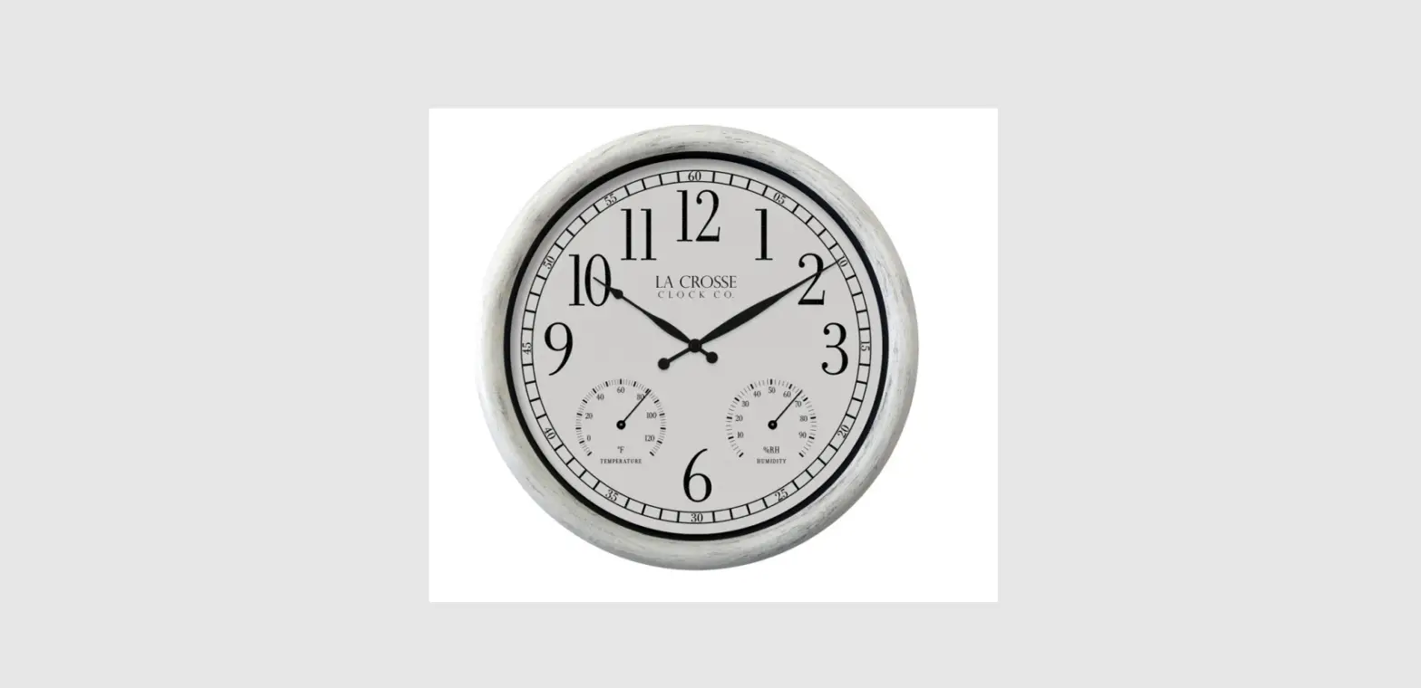 La Crosse Technology 404-3015cc 15 Inch Indoor Or Outdoor Payton Wall Clock User Manual La Crosse Technology 404-3015cc 15 Inch Indoor Or Outdoor Payton Wall Clock User Manual