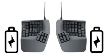 KINESIS KB360-Pro Advantage360 Professional Keyboard - Battery