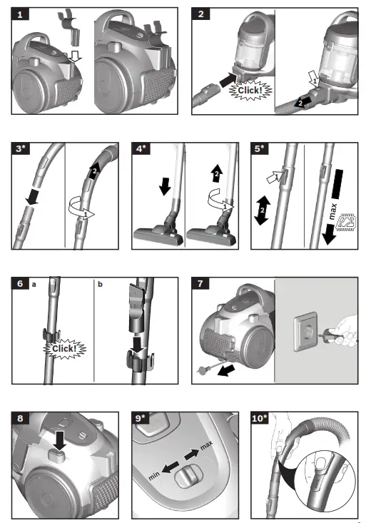 BOSCH BGS05 Bagless Vacuum Cleaner - fig