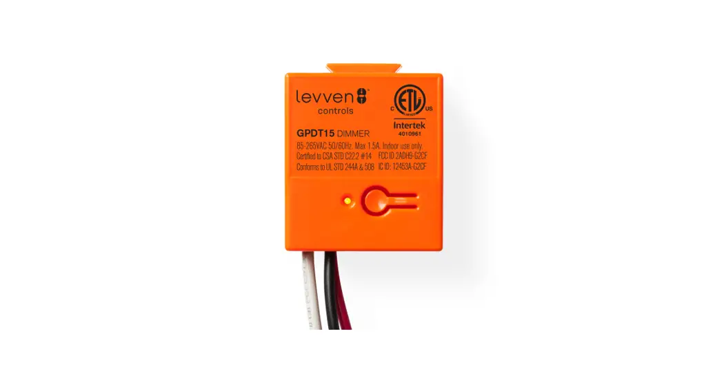 Levven Gpdt15 Dimmer Power Controller Installation Guide Levven Gpdt15 Dimmer Power Controller Installation Guide