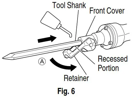 HiKOKI H 90SG Demolition Hammer - NAME OF PARTS 5