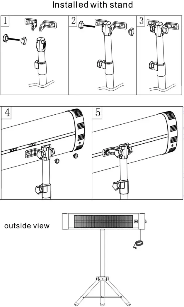 ARDESTRP IH Series Infrared Heater - Wall mounted 2