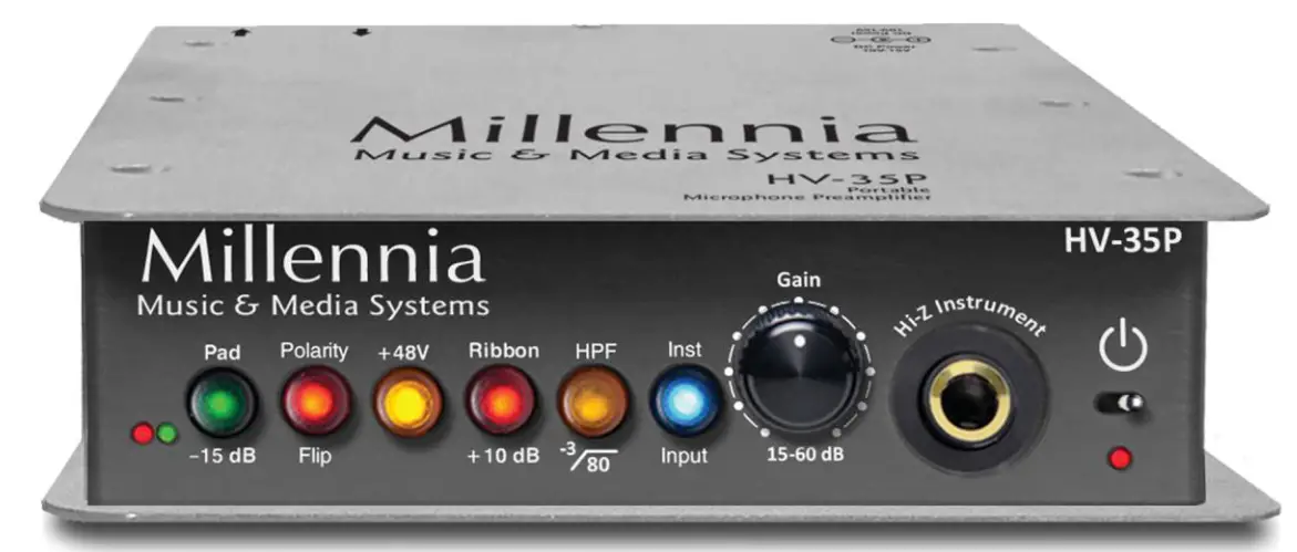 Millennia HV 35P Portable Microphone Preamp Sweetwater