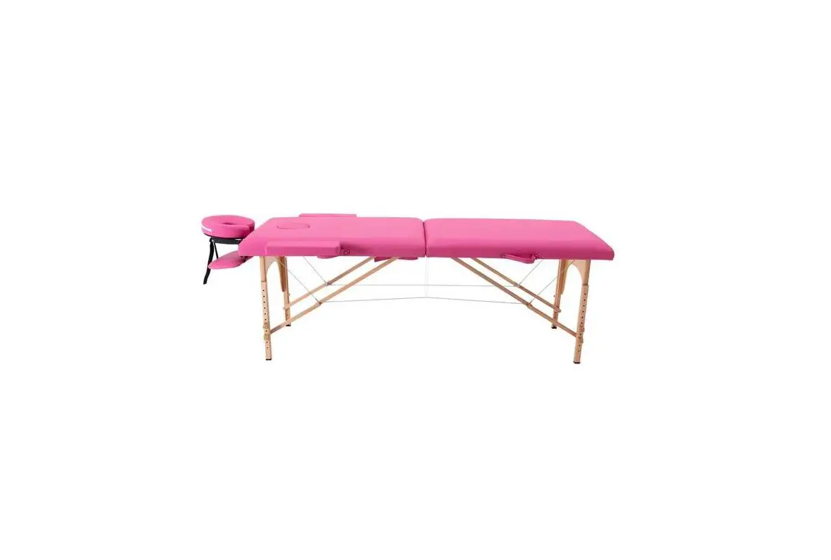 Unbranded Cx826ab-pk 2-section Pink Wooden Pu Leather Adjustable Folding Massage Table Spa Bed Instruction Manual