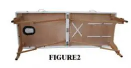 UNBRANDED CX826AB-PK 2-Section Pink Wooden PU Leather Adjustable Folding Massage Table Spa Bed Instruction Manual - Fig 2