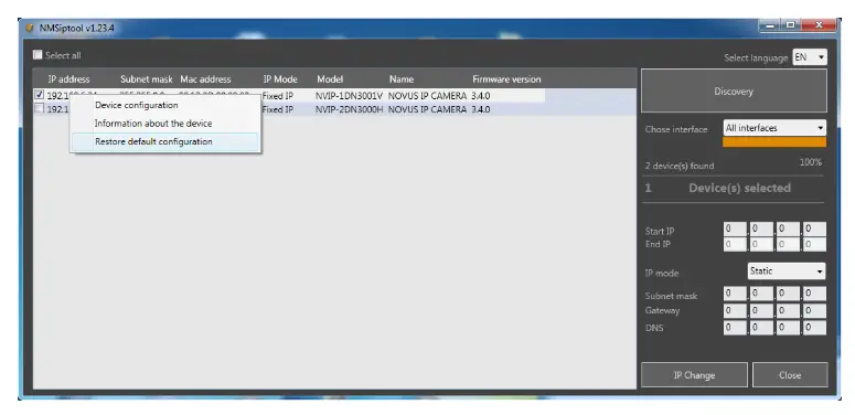 NOVUS NVIP 2H 6601 II Bullet IP Starlight Camera- camera h