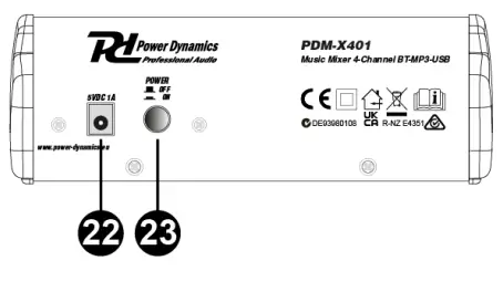 Power Dynamics PDM X Series Music Mixer-fig3