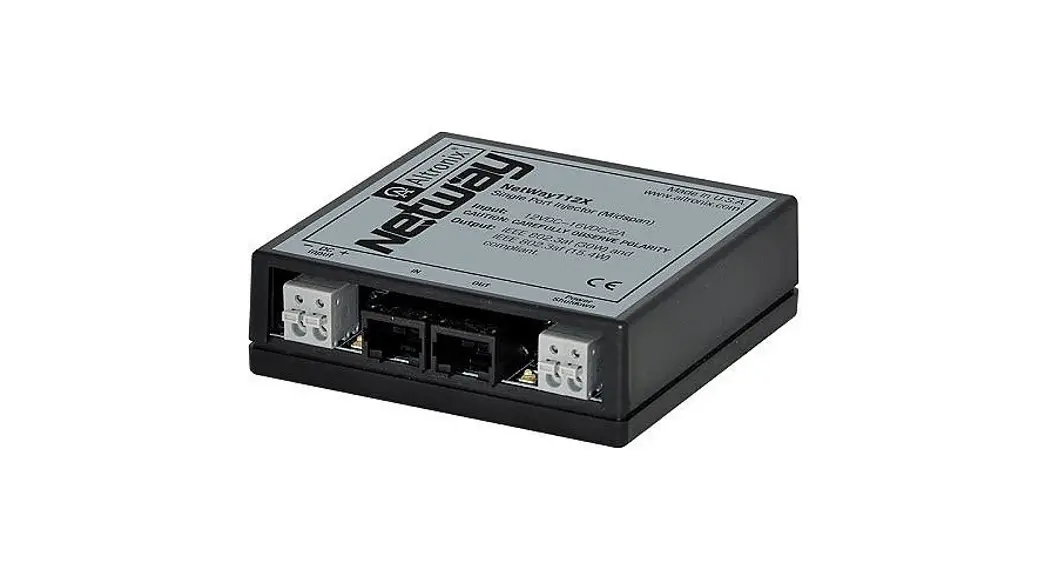 Altronix Netway112x Single Port Poe+ Injector For Standard Network Infrastructure Installation Guide