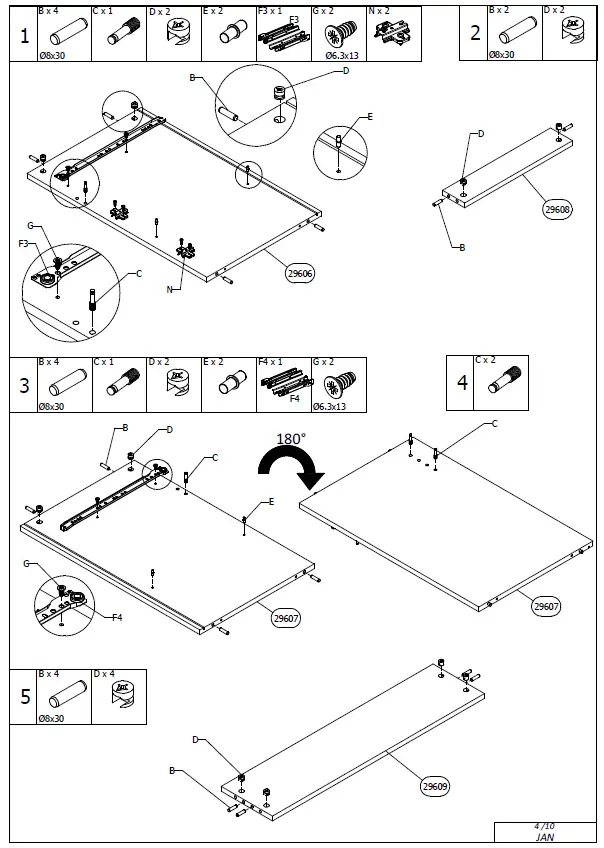 OTTO UP 00791 Computer Table 06