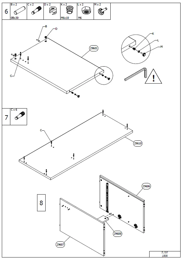 OTTO UP 00791 Computer Table 07