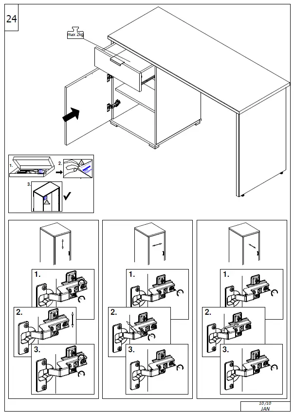 OTTO UP 00791 Computer Table 12