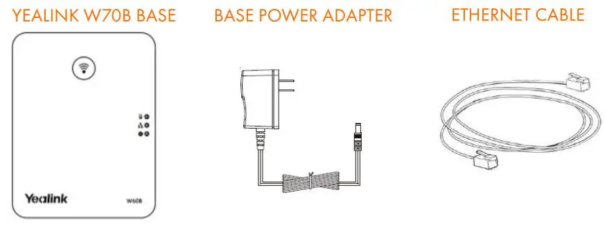 Yealink W79P Cordless DECT Base Ruggedized Handset User Manual - CONNECTING THE W70B BASE STATION