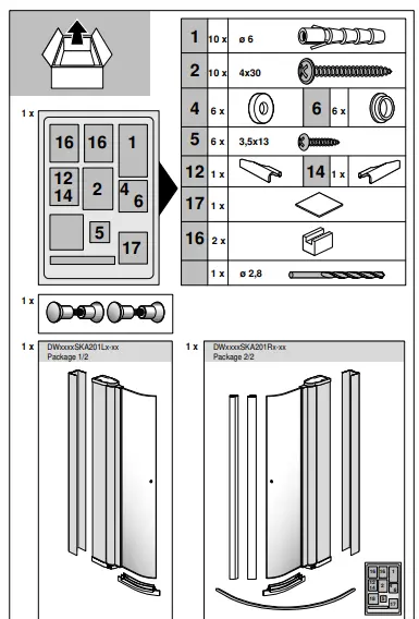 Gustavsberg-Skandic-KR-90-90-90-cm-Screen-Quarter-Circle-Shower-2