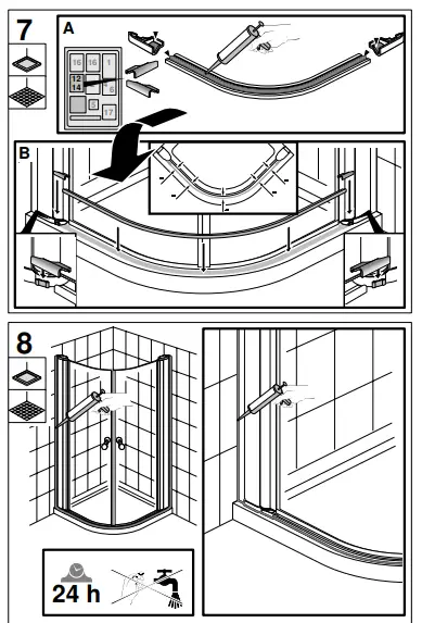 Gustavsberg-Skandic-KR-90-90-90-cm-Screen-Quarter-Circle-Shower-7