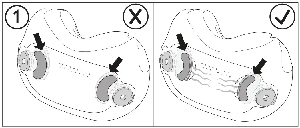 PHILIPS DreamWear Full Face Mask - DAILY BEFORE USE VERIFY FOR SAFETY