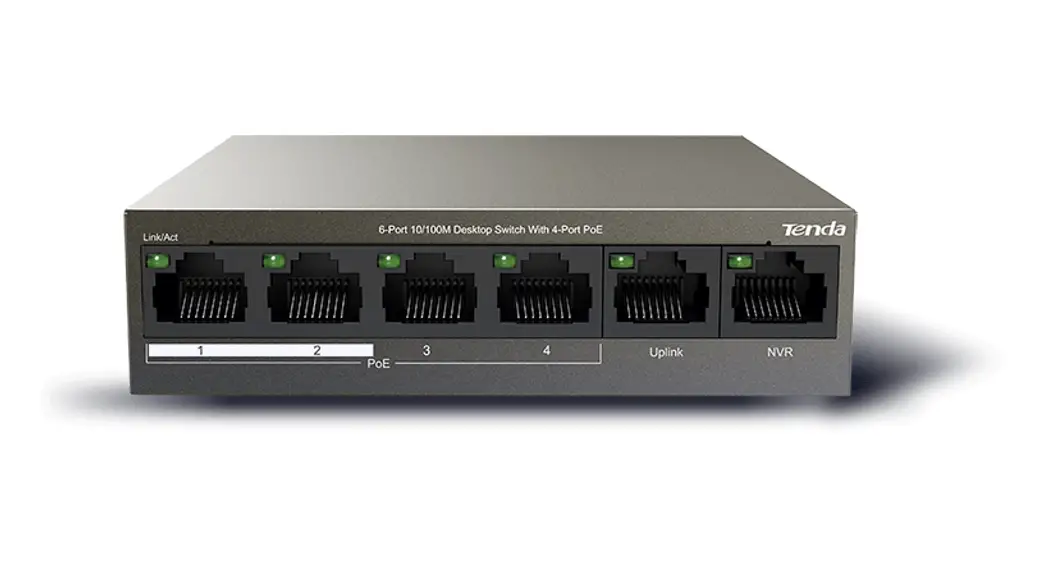 Tenda Tef1106p-4-63w, Tef1110p-8-63w 6 Port 10m 100m Desktop Switch Installation Guide
