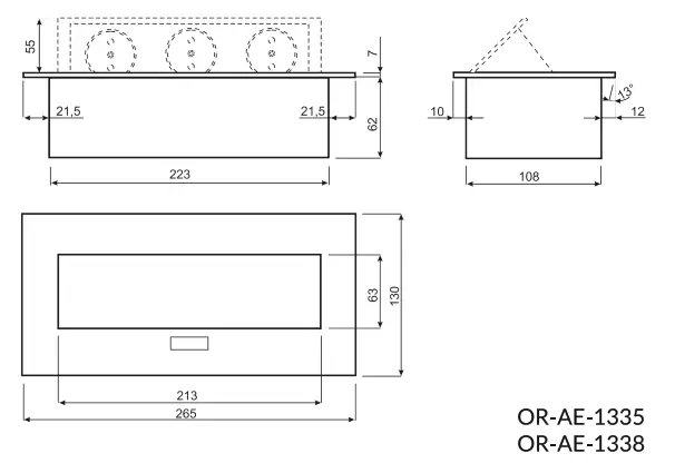 ORNO 13241335 Recessed Furniture Sockets - fig1