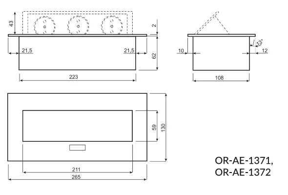 ORNO 13241335 Recessed Furniture Sockets - fig2