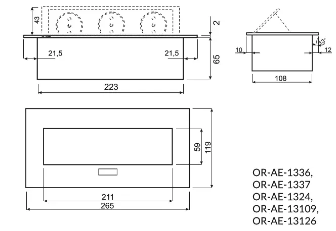 ORNO 13241335 Recessed Furniture Sockets - fig3