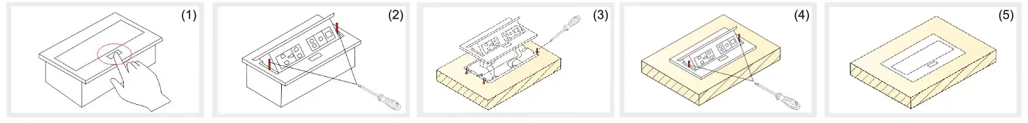 ORNO 13241335 Recessed Furniture Sockets