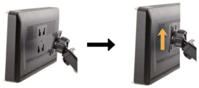 Hieha 7 Inches Touchscreen Multimedia Player - lock it in place