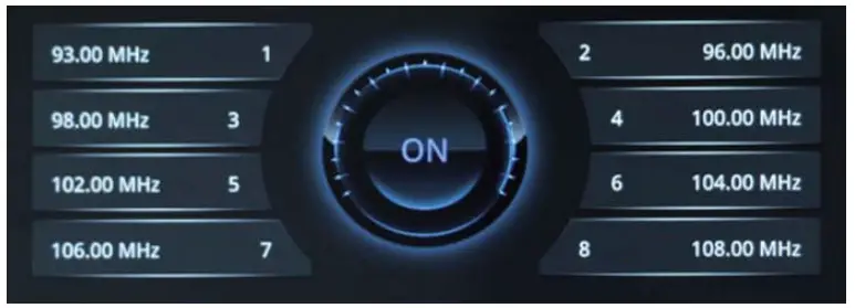 Hieha 7 Inches Touchscreen Multimedia Player - selection button