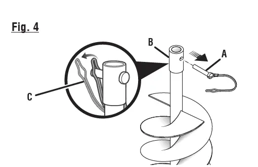 RYOBI RY40701 40V Brushless Hole Auger FIG 6