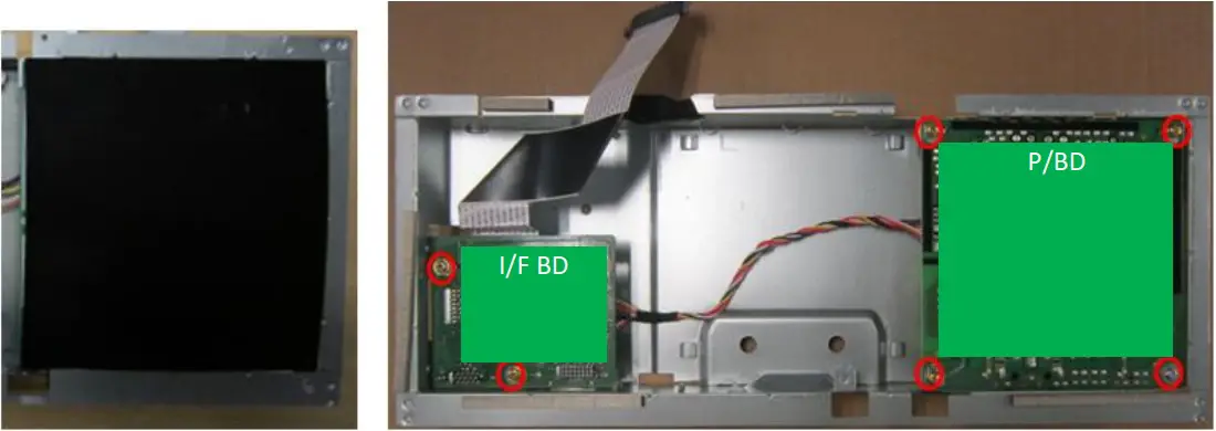 NOTE: Circuit boards >10 cm² has been highlighted with the yellow rectangle as above image shows. Please detach the Circuit boards and follow local regulations for disposal.