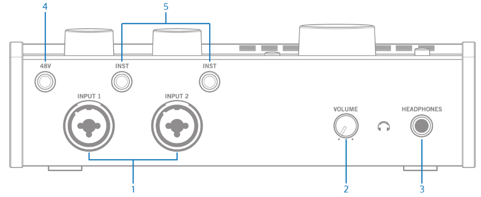 UNIVERSAL AUDIO Volt 476 USB Audio Interface - Front Panel