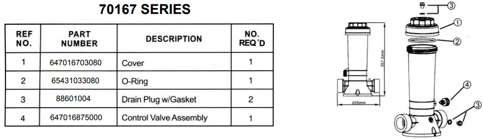 Carevas SPLSH 70166 Automatic Chlorine Feeders-FIG4