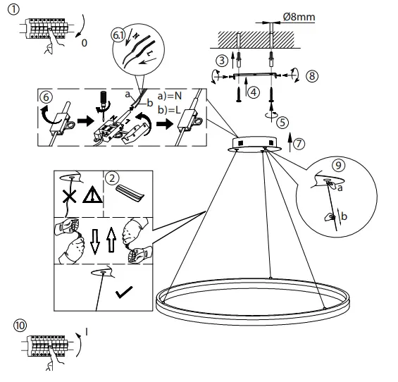 Paul-Neuhaus-2383-LED-Pendant-Light-with-Dimmer-FIG-2