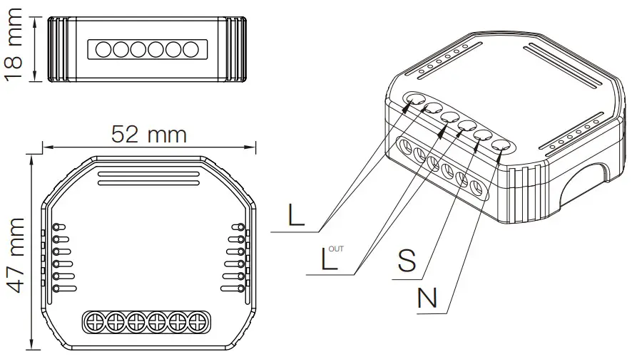 Moes MS 105Z Smart Dimmer Module - FIGURE 5
