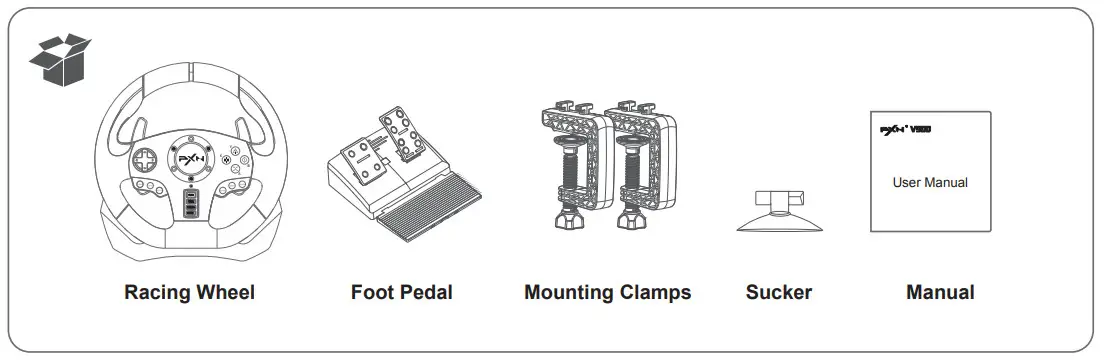 PXN V900 Gaming Steering Racing Wheel - fig 1