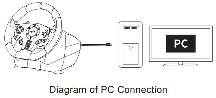 PXN V900 Gaming Steering Racing Wheel - fig 6